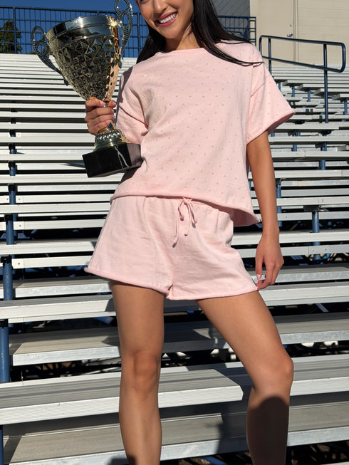 On Repeat Shorts // Baby Pink