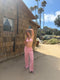 Sandy Stripes Pant // Pink