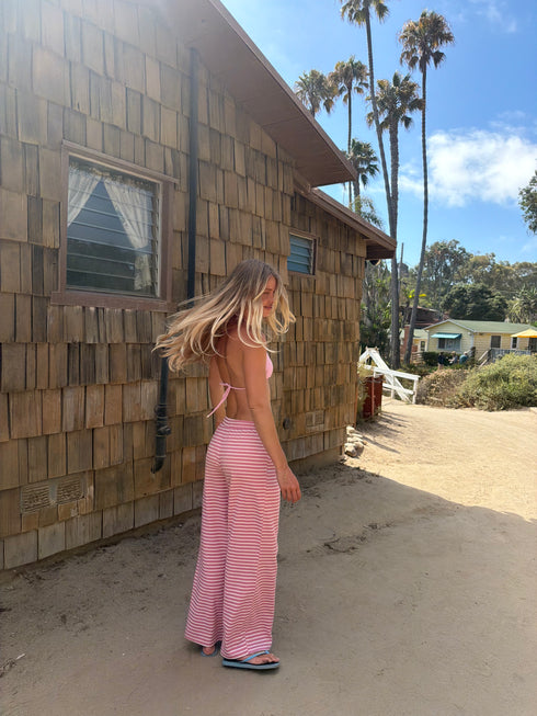 Sandy Stripes Pant // Pink