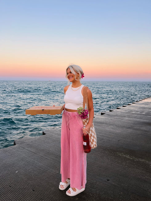 Homebody Lounge Pant// Pink *RESTOCKED*