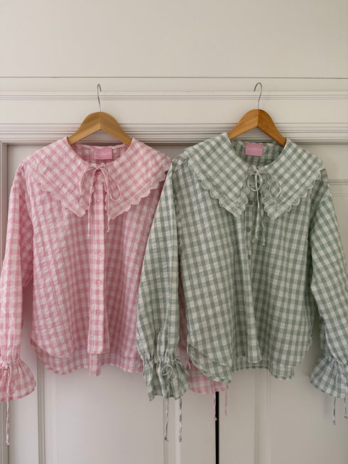 Honey Honey Top // Pink Gingham