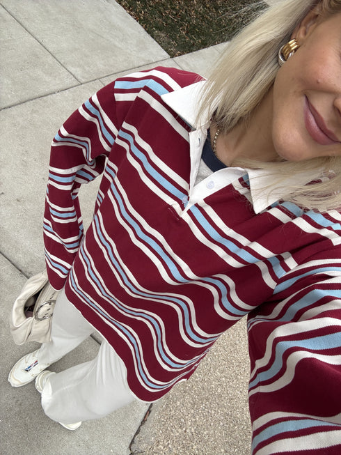 Camden Rugby Striped Polo