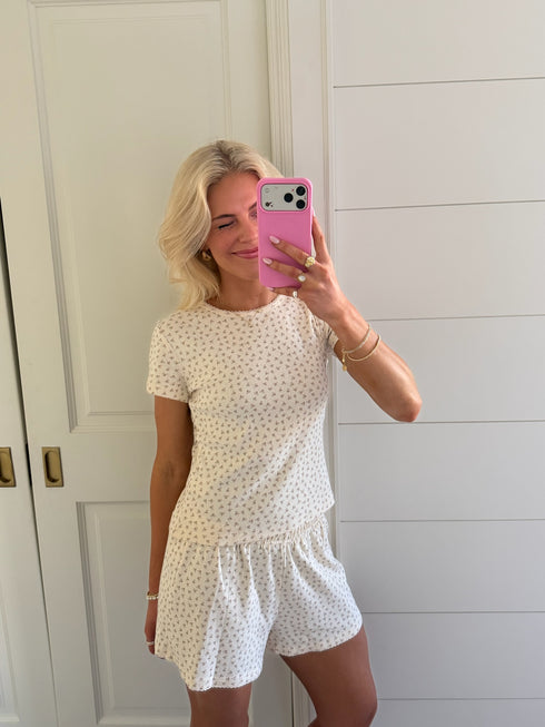 Bloom Tee // Cream Pointelle