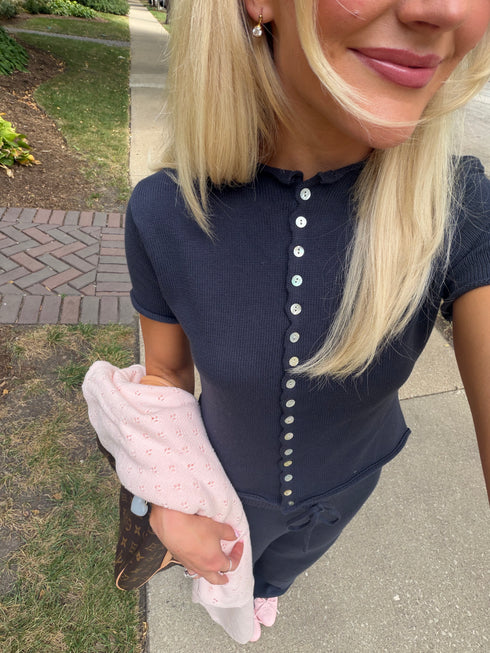 Heirloom Knit Top // Midnight