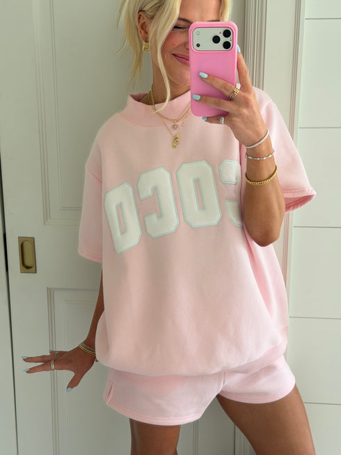 Coast Club Mockneck // Baby Pink