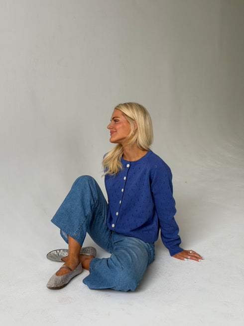 Posie Pointelle Cardigan // Vintage