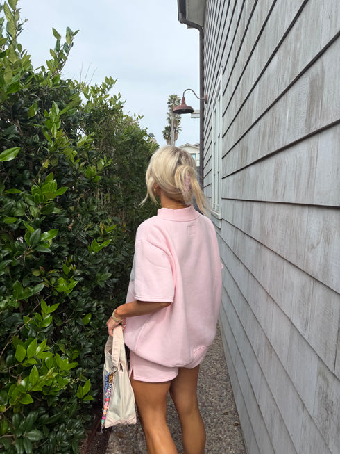 Coast Club Mockneck // Baby Pink