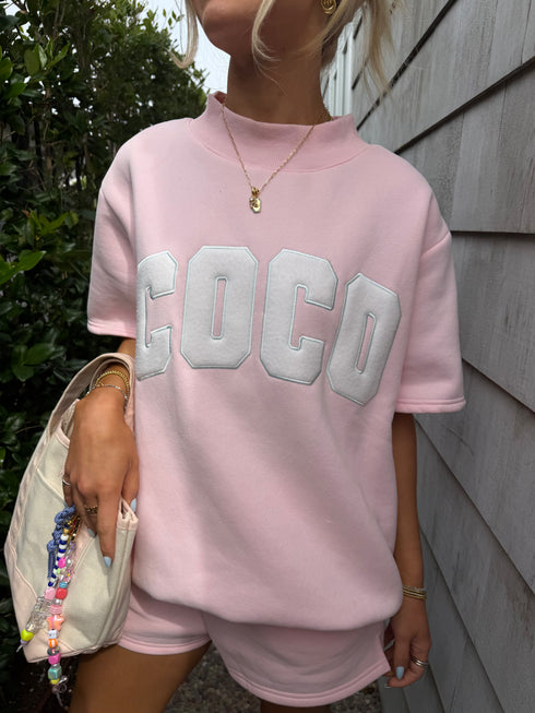 Coast Club Mockneck // Baby Pink