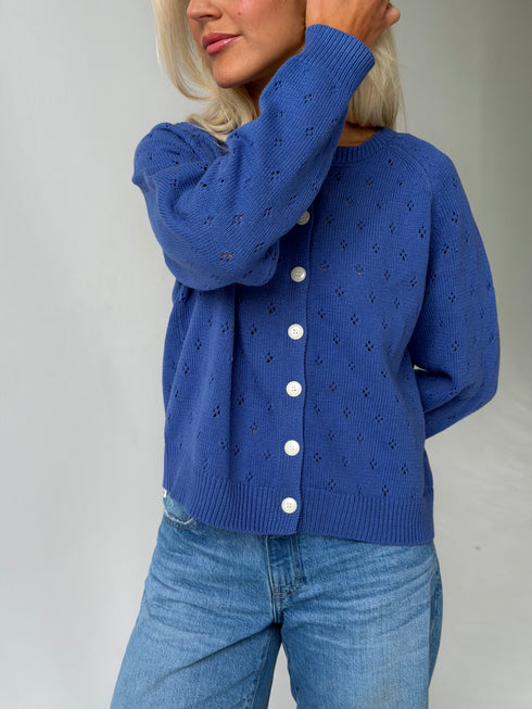 Posie Pointelle Cardigan // Vintage