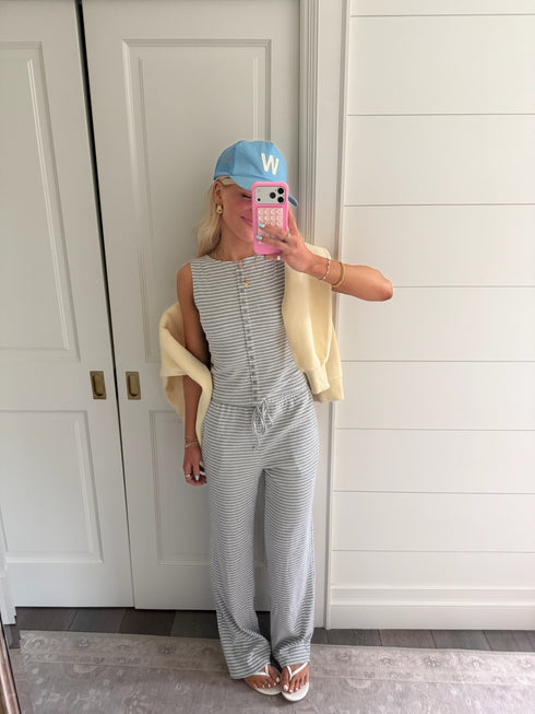 Breezy Stripes Tank // Cloud