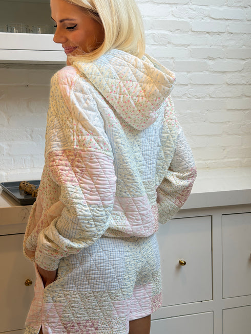 Club Quilted Short // Pastel Pink