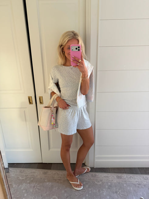 Bloom Short // Grey Pointelle