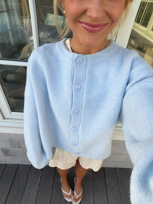 Honey Club Cardigan // Powder