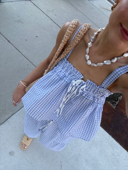 Picnic Princess Top // Blue *RESTOCKED*