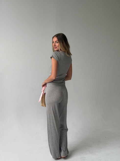 Everyday Pointelle Pant // Grey