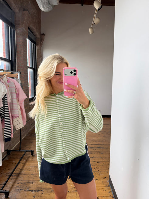 Coco Cutie Cardigan // Matcha