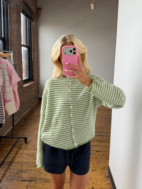 Coco Cutie Cardigan // Matcha