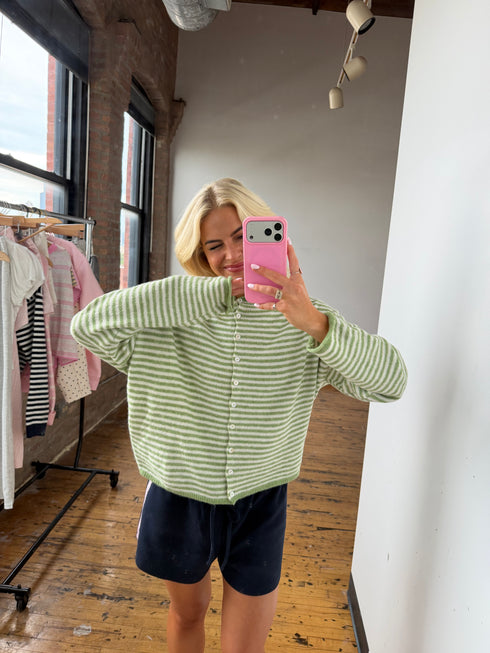 Coco Cutie Cardigan // Matcha