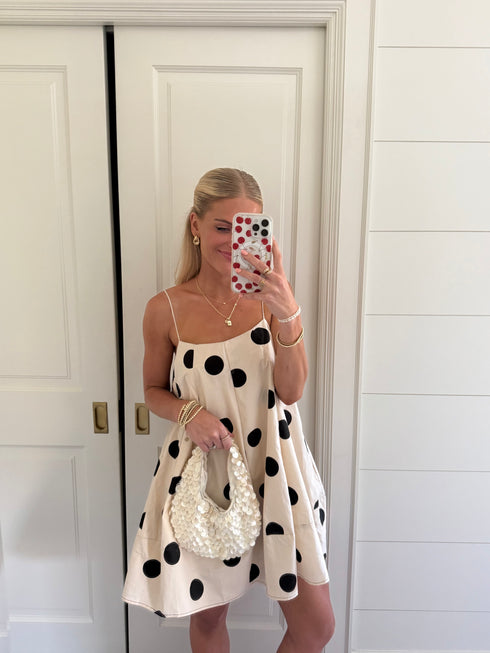 Off Duty Dot Dress