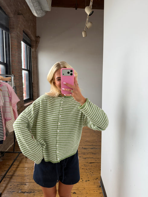 Coco Cutie Cardigan // Matcha