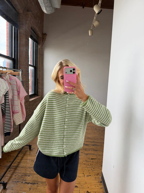 Coco Cutie Cardigan // Matcha