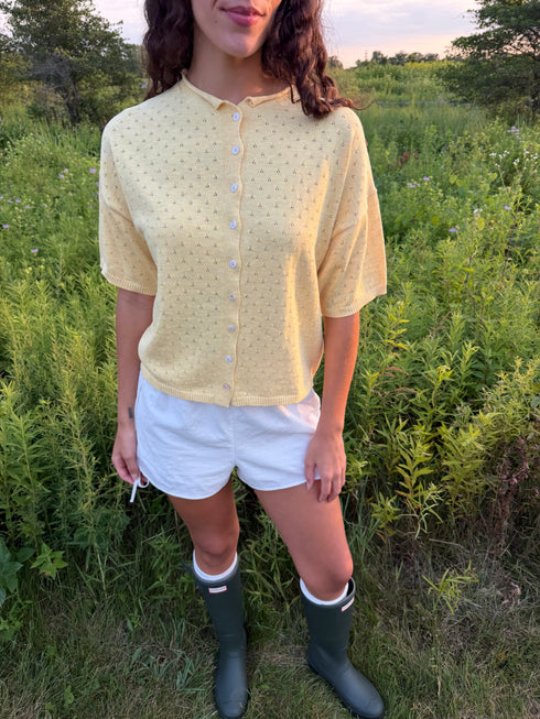 Prim Pointelle Cardi // Daisy