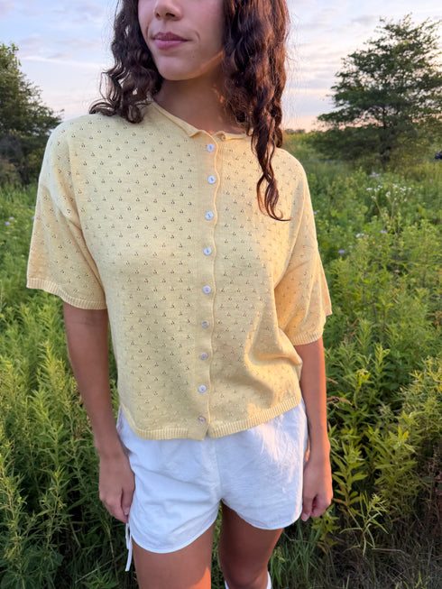 Prim Pointelle Cardi // Daisy