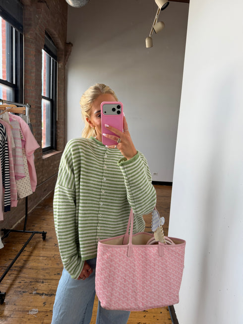 Coco Cutie Cardigan // Matcha