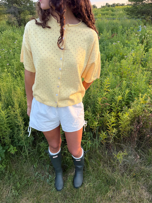 Prim Pointelle Cardi // Daisy