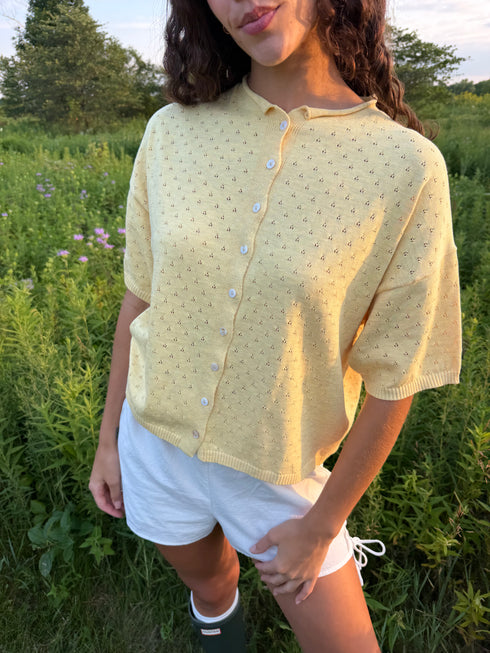 Prim Pointelle Cardi // Daisy