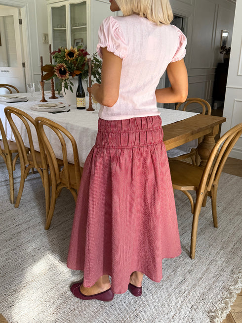 With Love Gingham Skirt