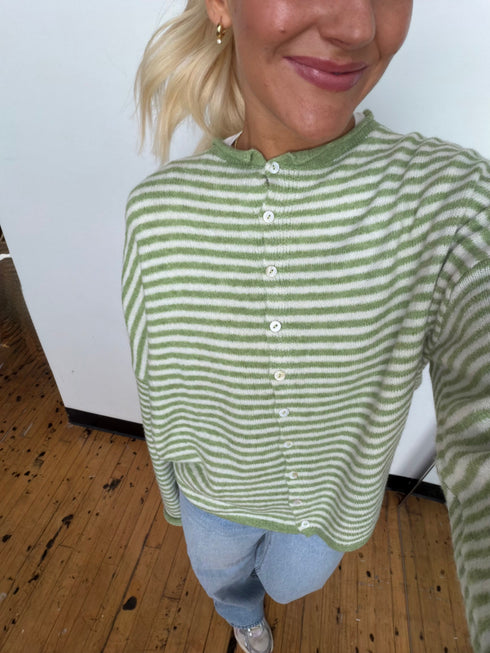 Coco Cutie Cardigan // Matcha