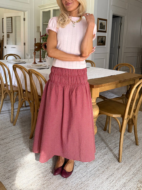 With Love Gingham Skirt