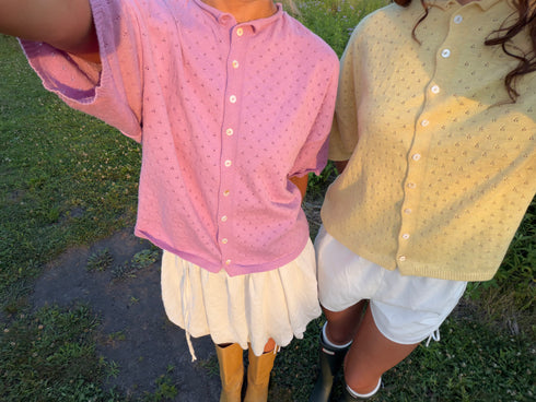 Prim Pointelle Cardi // Bloom