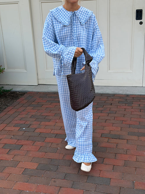 Bea Gingham Pant // Skies