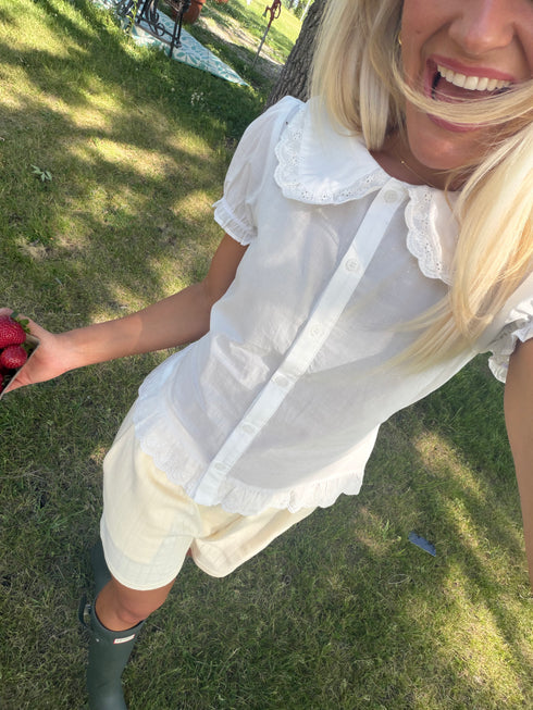 Sunrise Pointelle Short // Butter