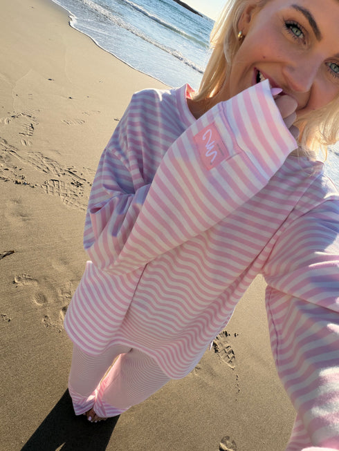 Sunny Club Pullover // Baby Pink