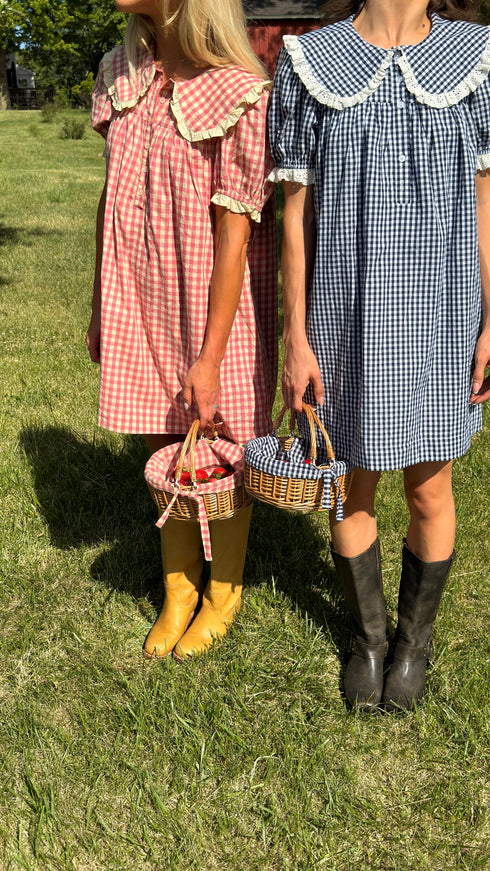 Cottage Dress // Navy Gingham