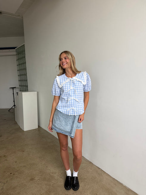 Ditsy Days Denim Skirt