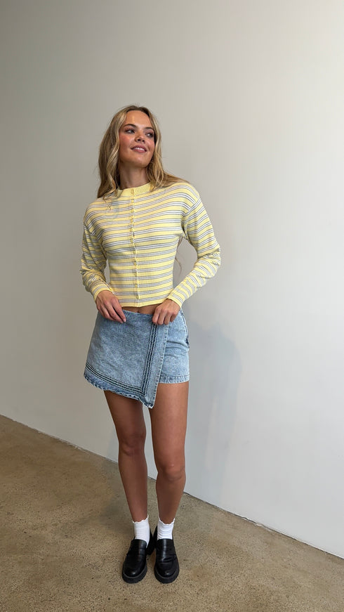 Ditsy Days Denim Skirt