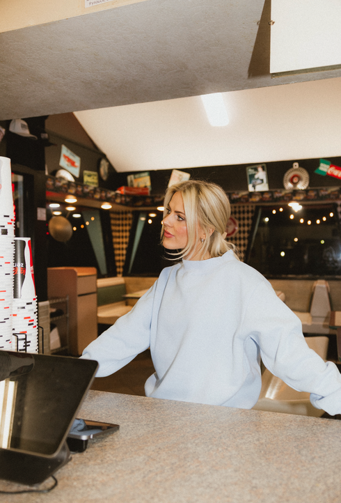 Club Coco Mockneck // Blueberry