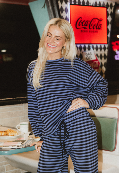 Breakfast Club Pants // Midnight Stripe