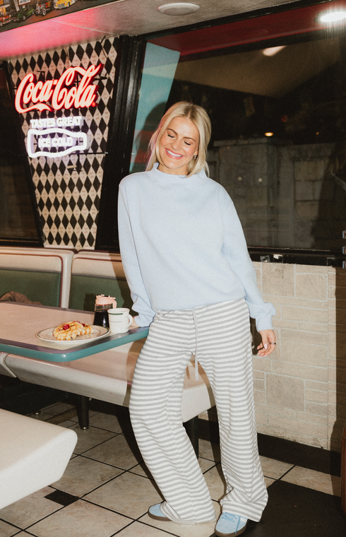 Breakfast Club Pants // Cloud Stripe
