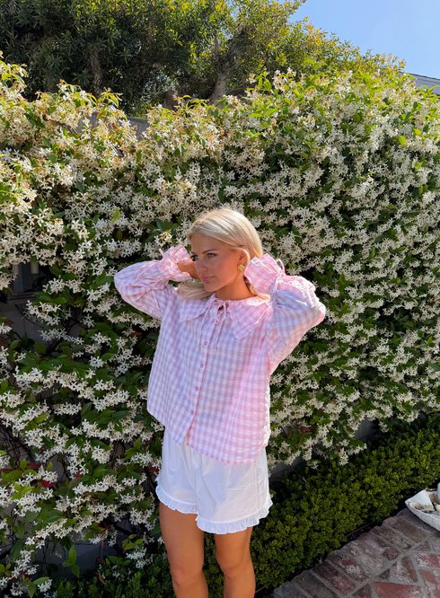 Honey Honey Top // Pink Gingham