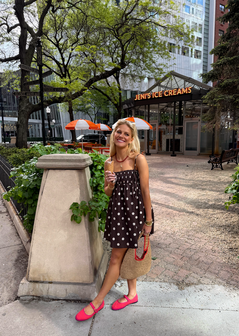 Dot Dress // Chocolate