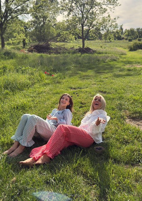 Gingham Girl Pant // Coral