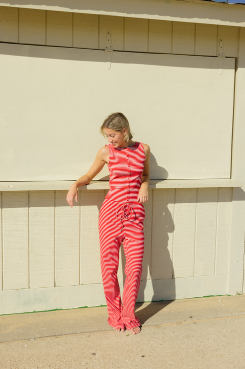 Breezy Stripes Pant // Marina