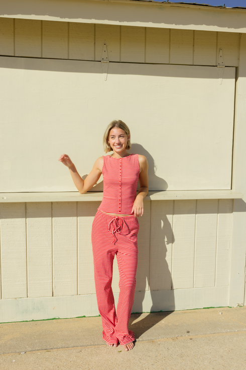 Breezy Stripes Pant // Marina