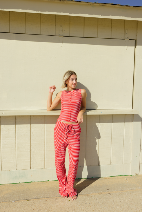 Breezy Stripes Pant // Marina