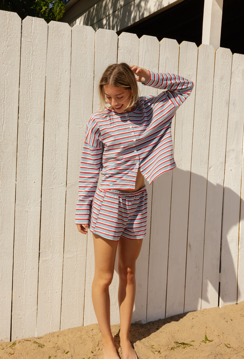 Shoreline Striped Cardigan